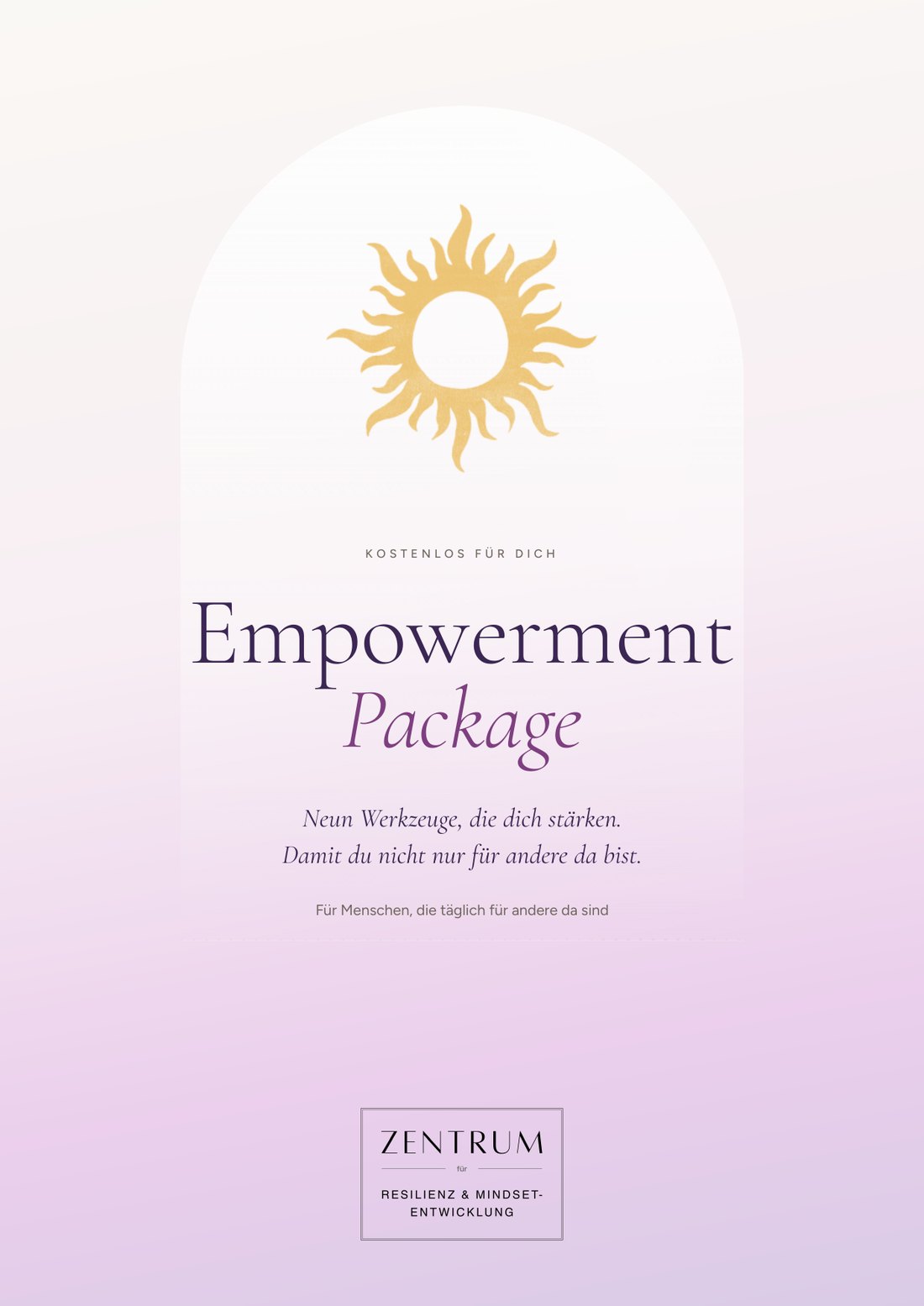 Cover des Empowerment-Package für Menschen im Sozialberuf